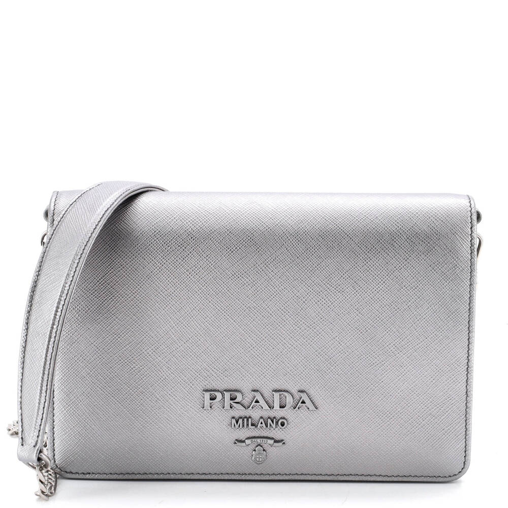Prada Chain Wallet Crossbody Saffiano #267751P98B